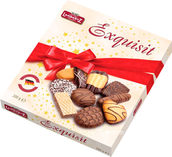 Печенье ассорти Lambertz EXQUISIT 200 г (4006894518702) – купить в ...
