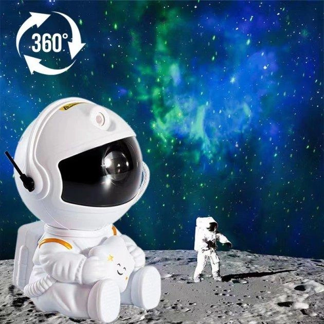 Ночник проектор космонавт Astronaut mini sedentary астронавт с подсветкой звездное небо - изображение 5