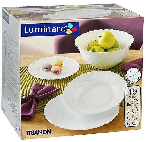 Сервіз столовий Luminarc Trianon 19 предметів 144 LUM / 5714 - зображення 4