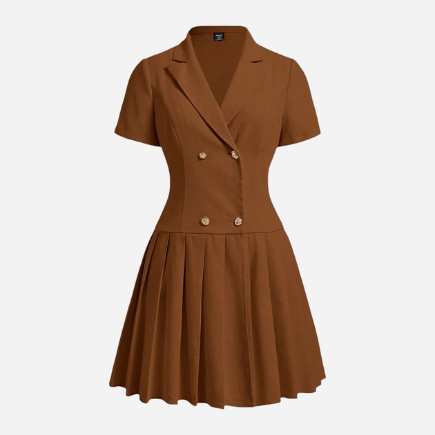 Плаття жіноче SHEIN GD-00131015 XL Коричневе від Rozetka на платформі USKIDKA Акція на Плаття жіноче SHEIN GD-00131015 XL Коричневе від Rozetka
