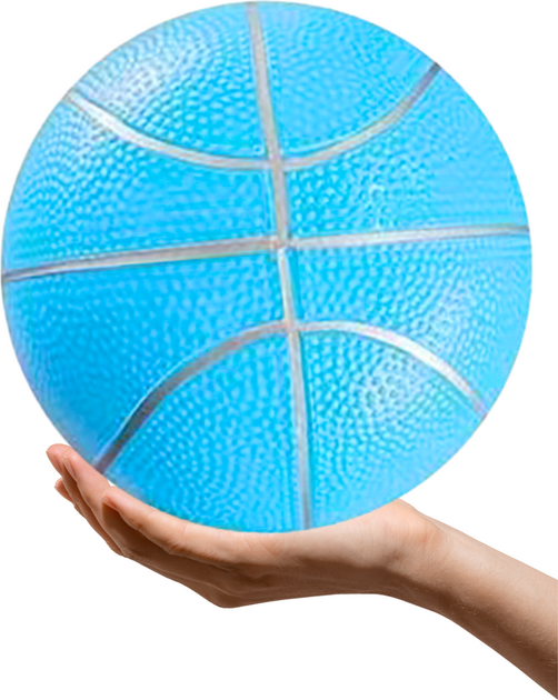 Гумовий м’яч LEAN Toys 20 см 22538 Blue (5905991048930) - зображення 2