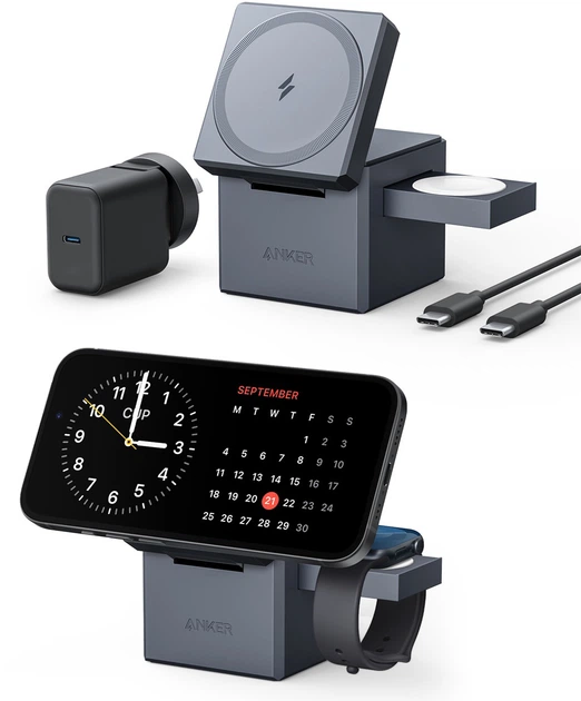 す*け様 Anker MagGo Wireless charging Stati Anker MagGo 3-in-1 Wireless Charging Station A25M4 – Fast