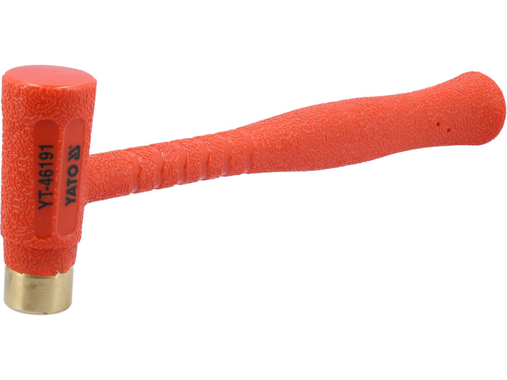 Młotek bezodrzutowy YATO lity 330 mm 790 g, z mosiężnym obuchem 32 mm (YT-46191) - obraz 3