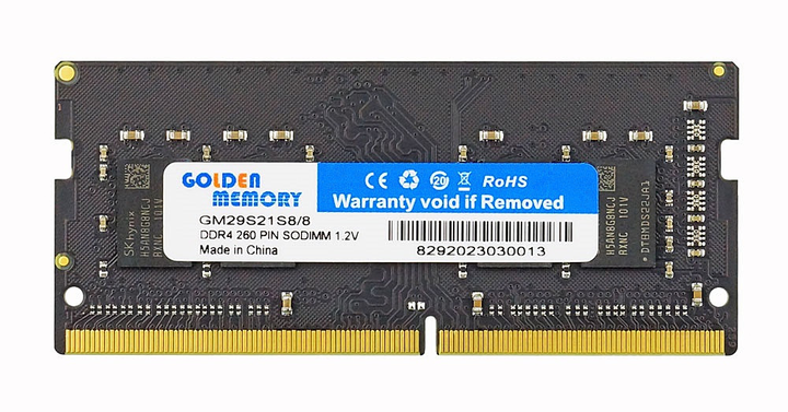 Оперативная память для ноутбука DDR4-2933 8GB PC4-23400 Golden Memory GM29S21S8/8 (7706781) - изображение 4