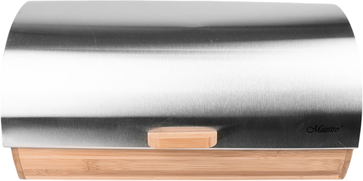 Хлебница Maestro Серебристая 36.5x22x16.5 см (MR-1673S) - изображение 3