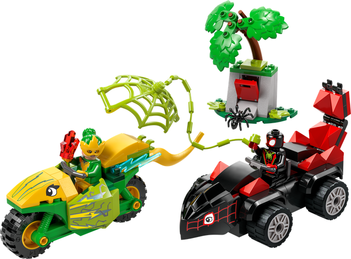 Лего Марвел Спин и погоня за мото динозавром Электро Lego Marvel Super Heroes 11198 - изображение 4