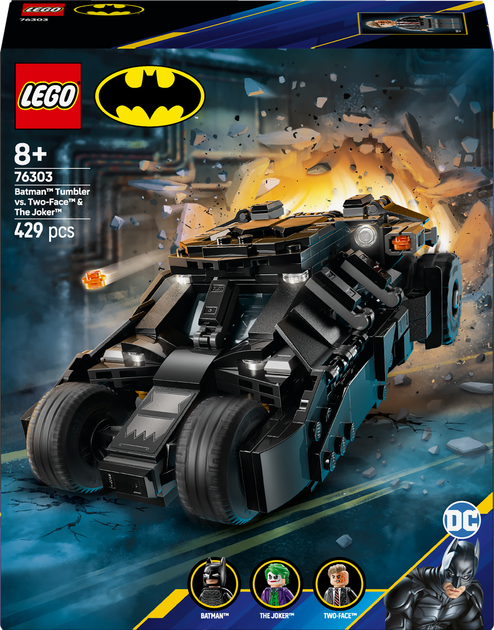 Конструктор Лего Бетмен Тумблер Бэтмена против Двуликого и Джокера Lego DC Batman 76303 - Фото 8 Конструктор Лего Бетмен Тумблер Бэтмена против Двуликого и Джокера Lego DC Batman 76303 - изображение 8