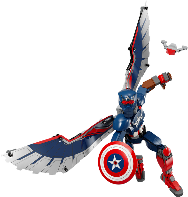 Лего Марвел Супергерои Фигурка Нового Капитана Америка для сборки Lego Super Heroes Marvel 76296 - изображение 5