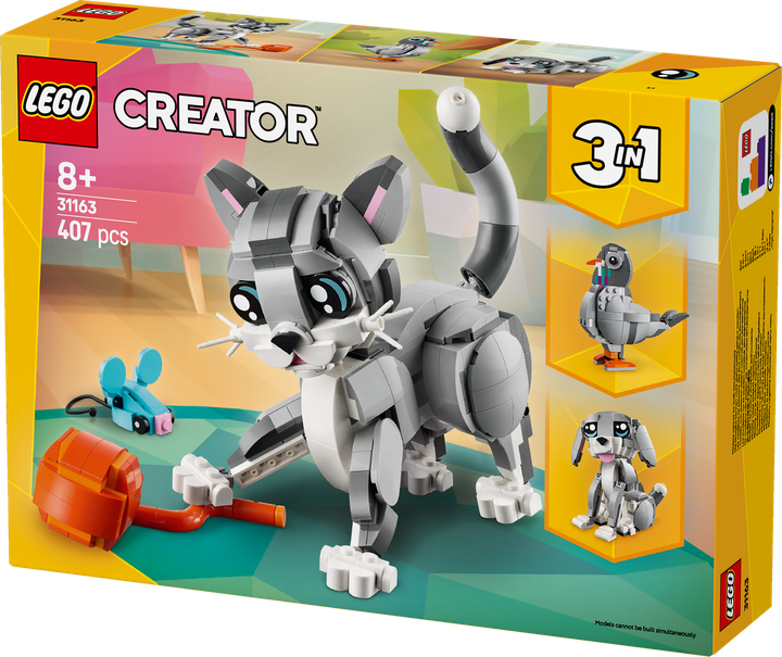 Конструктор Лего Креатор 3 в 1 Веселий кіт Lego Creator 31163 - Фото 1 Конструктор Лего Креатор 3 в 1 Веселий кіт Lego Creator 31163 - зображення 1