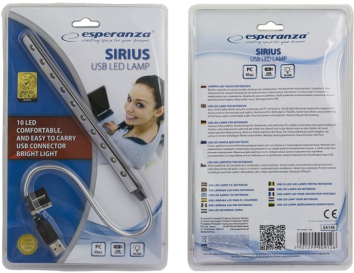 LED-лампа Esperanza SIRIUS 10 LED USB (EA148) - зображення 2