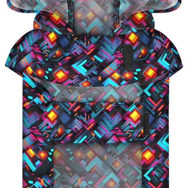 Дощовик-накидка з капюшоном для собак WAUDOG Clothes, малюнок "Бесконні світи", S, А 32-35 см, B 41-52 см, C 26-33 см - Фото 4 Дощовик-накидка з капюшоном для собак WAUDOG Clothes, малюнок "Бесконні світи", S, А 32-35 см, B 41-52 см, C 26-33 см - зображення 4