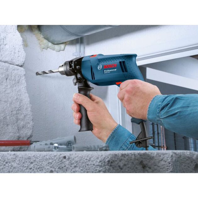 Профессиональная дрель ударная Bosch Professional GSB 13 RE : 600 Вт, 1.8 Нм, 12800 об/мин, 44800 уд/м SDRT_50601217104 - изображение 6