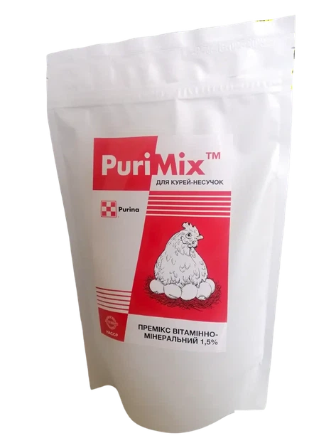 Премікс Purina для курей несучок PuriMix 0.75 кг - Фото 1 Премікс Purina для курей несучок PuriMix 0.75 кг - зображення 1
