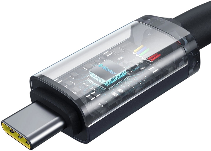 Кабель Baseus Crystal Shine USB Type-C - USB Type-C 1.5 м 100 Вт Black (AT6932172657994) - зображення 5