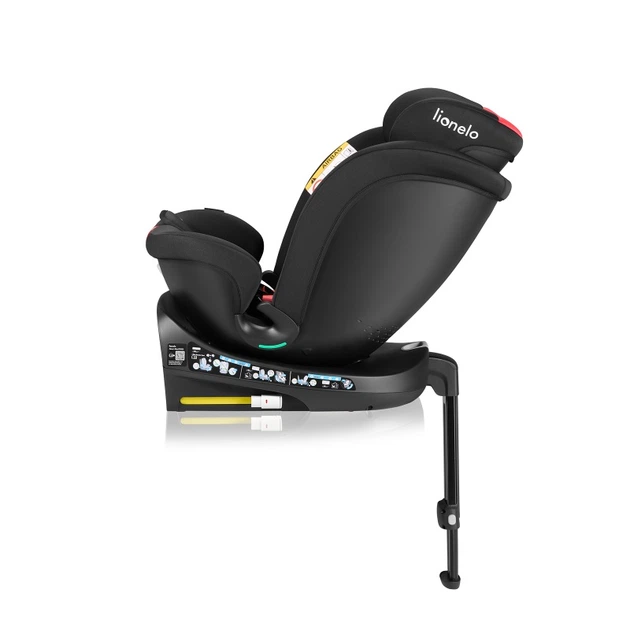 Дитяче автокрісло Lionelo NAVY I-size - чорно-червоне - изображение 5