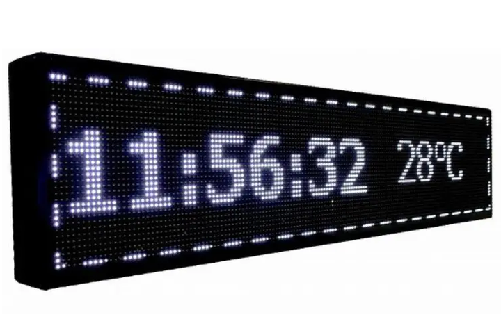 Уличное LED табло 167×23 см с белым светом, управлением через Wi-Fi/USB - Фото 1 Уличное LED табло 167×23 см с белым светом, управлением через Wi-Fi/USB - изображение 1