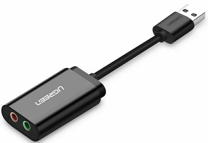 Звукова карта Ugreen US205 USB 3.5mm Jack TRS (Mic & Ear) Black (1206809345) - зображення 3