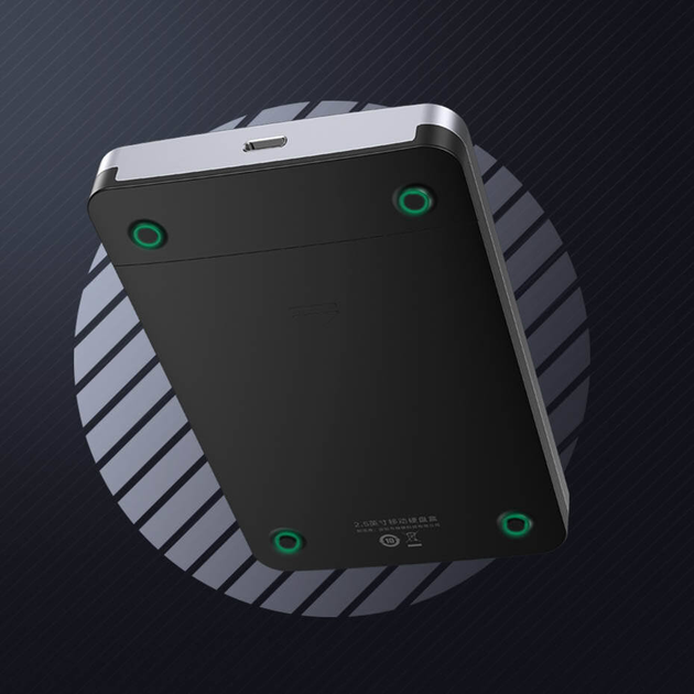 Зовнішня кишеня Ugreen CM300 70499 USB 3.2 Gen 2 SATA III 2.5" Grey (6957303874996) - зображення 3