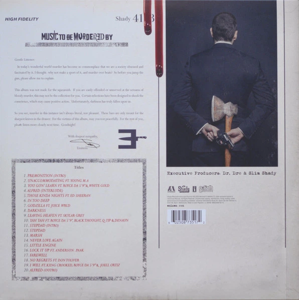 Вінілова платівка Eminem, Slim Shady - Music To Be Murdered By (Limited Edition, Translucent Black Ice) [2LP] - изображение 5