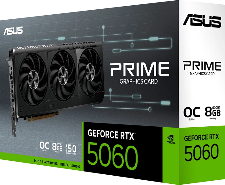 Відеокарта ASUS PCI-Ex GeForce RTX 5060 PRIME OC 8GB GDDR7 (128bit) (2595/28000) (HDMI, 3 x DisplayPort) (PRIME-RTX5060-O8G) - зображення 11