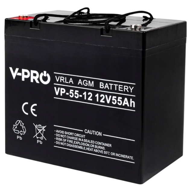 Akumulator Volt Polska AGM VPRO 12V 55 Ah (6AKUAGM055) - obraz 2