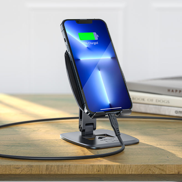Uchwyt stojak do telefonu Acefast E13 Grey (6974316281733) - obraz 7