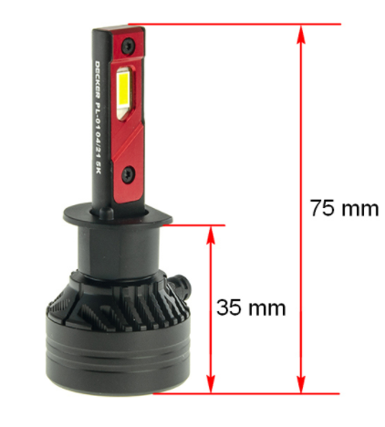 Світлодіодні автолампи DECKER LED PL-01 5K H1 2шт - изображение 2