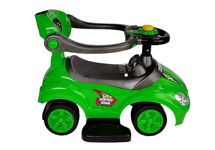 Толокар Lean Cars Mega Car 3 в 1 Зелений (5908275994770) - зображення 5