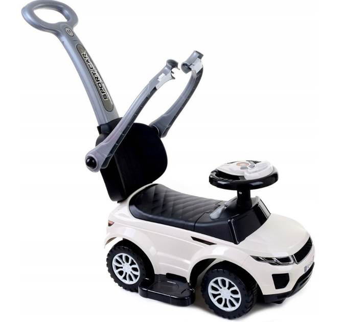 Толокар Lean Cars Sport Car Toddlers 614W 4 в 1 Білий (5902808155270) - зображення 4