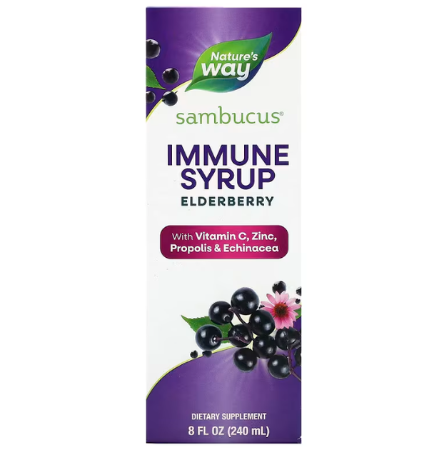 Чорна бузина сироп Nature's Way Sambucus Immune 240 мл в упаковці (ARE-574129) - зображення 2