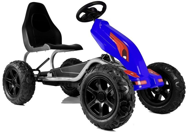 Go-Cart na pedały Lean Cars B012 Niebieski (5908275996019) - obraz 2