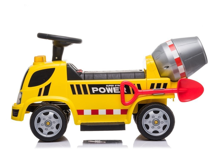 Samochód elektryczny dla dzieci Lean Cars Super Strong Power Betoniarka Żółty (5904204752060) - obraz 4
