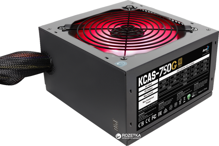 Блок живлення Aerocool KCAS-750G 750W - Фото 12 Блок живлення Aerocool KCAS-750G 750W - зображення 12