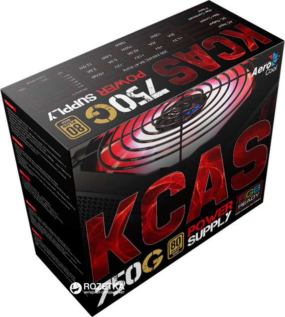 Блок живлення Aerocool KCAS-750G 750W - Фото 16 Блок живлення Aerocool KCAS-750G 750W - зображення 16