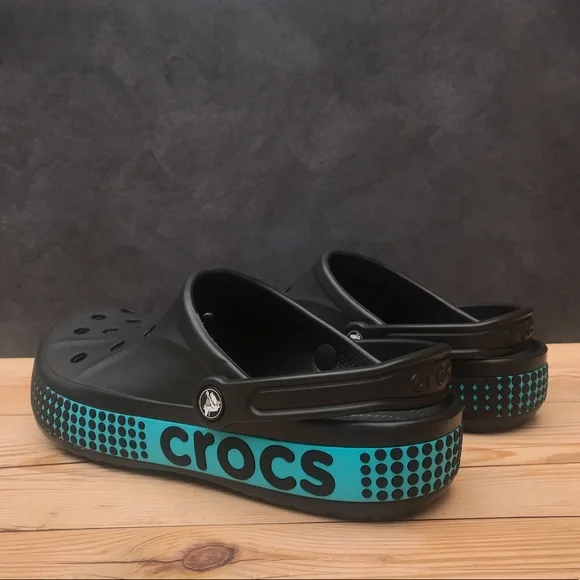 Чоловічі крокси CROCS Bayaband Logo Motion Clog Black (38-39, чорні) - зображення 2