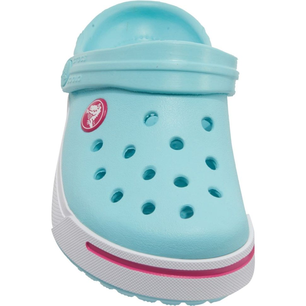 Дитячі крокси для дівчинки Crocs Crocband II Kids Clogs Ice Blue/Candy Pink (21/22, бірюзовий) - Фото 8 Дитячі крокси для дівчинки Crocs Crocband II Kids Clogs Ice Blue/Candy Pink (21/22, бірюзовий) - изображение 8