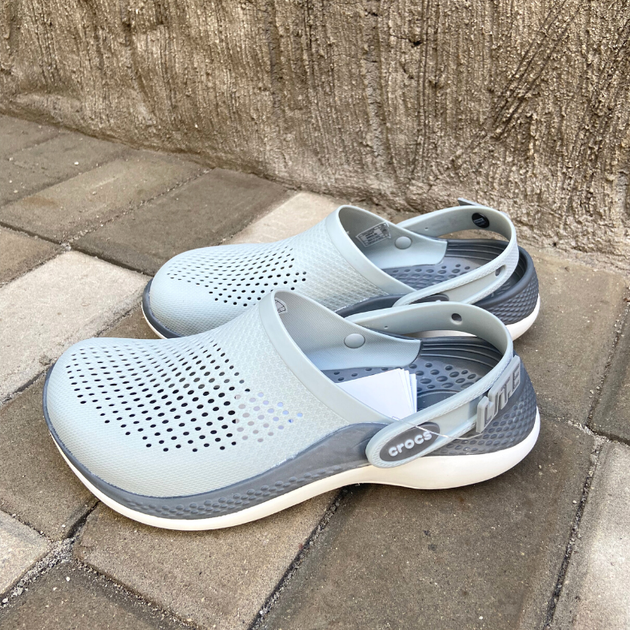 Чоловічі Крокс Лайтрайд КЛог Сірі Crocs Literide Clog 360 Light Grey/Slate Grey (37-38, сірий) - Фото 8 Чоловічі Крокс Лайтрайд КЛог Сірі Crocs Literide Clog 360 Light Grey/Slate Grey (37-38, сірий) - изображение 8