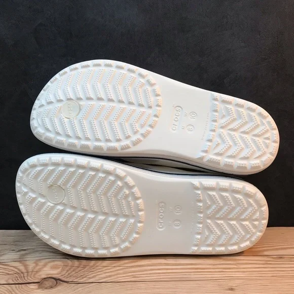Чоловічі Крокс в'єтнамки Баябенд БІлі Crocs Bayaband Flip White/Navy (48/49, білий) - зображення 7