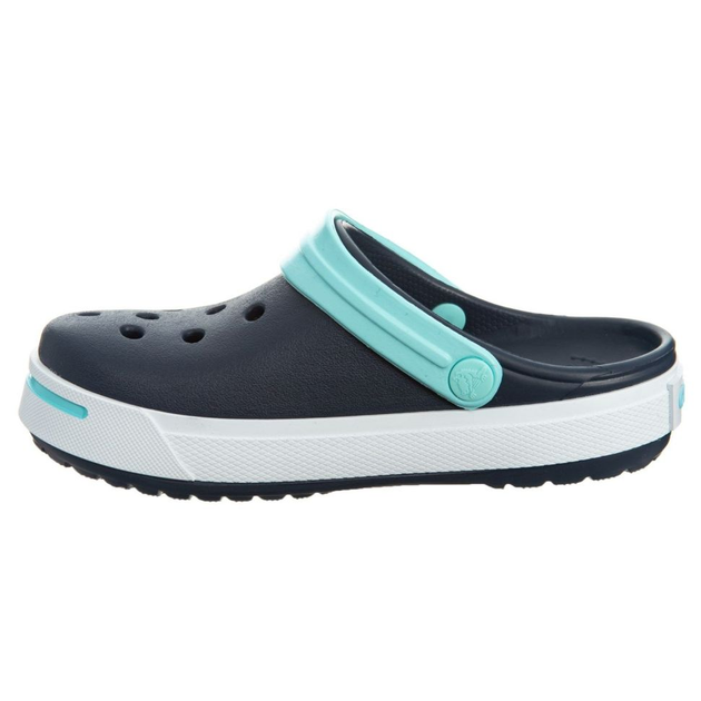 Дитячі крокси-сабо для хлопчика Crocs Crocband Clogs Navy/Ice Blue Kids (22/24, синій) - изображение 5
