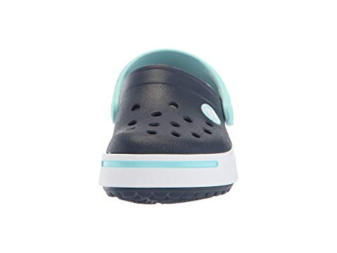Дитячі крокси-сабо для хлопчика Crocs Crocband Clogs Navy/Ice Blue Kids (22/24, синій) - изображение 6