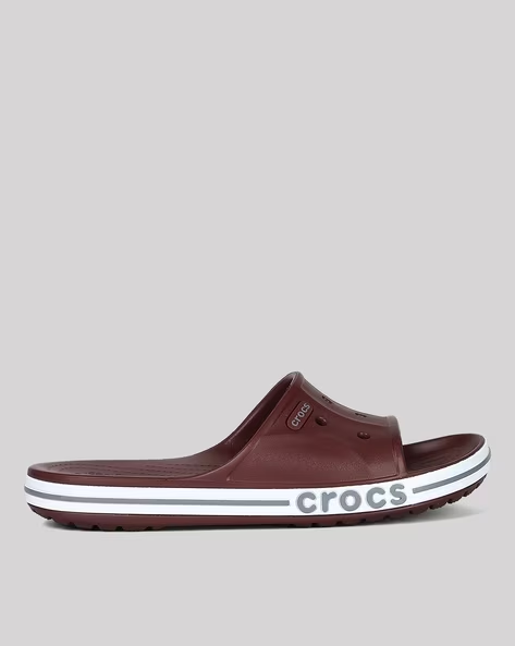 Жіночі шльопанці Crocs Bayaband Slide Burgundy (36-37, бургундія) - Фото 5 Жіночі шльопанці Crocs Bayaband Slide Burgundy (36-37, бургундія) - зображення 5