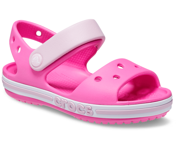 Дитячі сандалії для дівчинки Crocs Bayaband Kids Sandal Electric Pink (21/22, рожевий) - зображення 5
