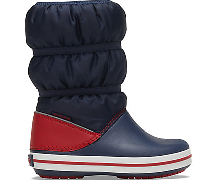 Чоботи Крокс Наві Сині Crocs Crocband Winter Boot Navy/Red (33/34, синій) - зображення 5
