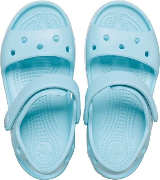 Дитячі сандалії для дівчинки Crocs Crocband Sandal Ice Blue/White (29/30, блакитні) - Фото 6 Дитячі сандалії для дівчинки Crocs Crocband Sandal Ice Blue/White (29/30, блакитні) - изображение 6
