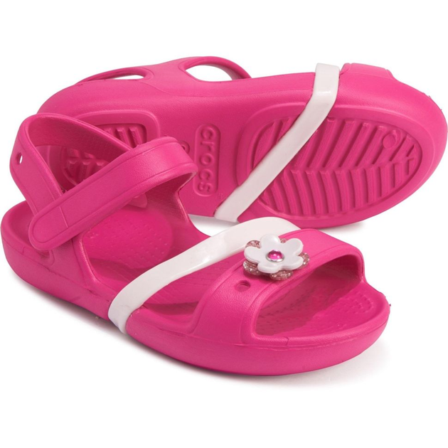 Дитячі сандалії для дівчинки Crocs Lina Sandals Candy Pink (25/26, рожевий) - изображение 7
