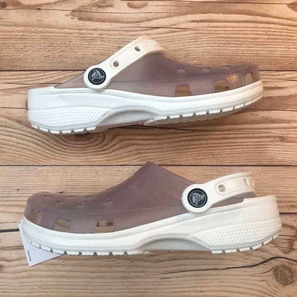 Жіночі крокси Crocs Classic Translucent Clog White (45-46, Білі) - зображення 2