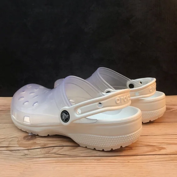 Жіночі крокси Crocs Classic Translucent Clog White (45-46, Білі) - зображення 8