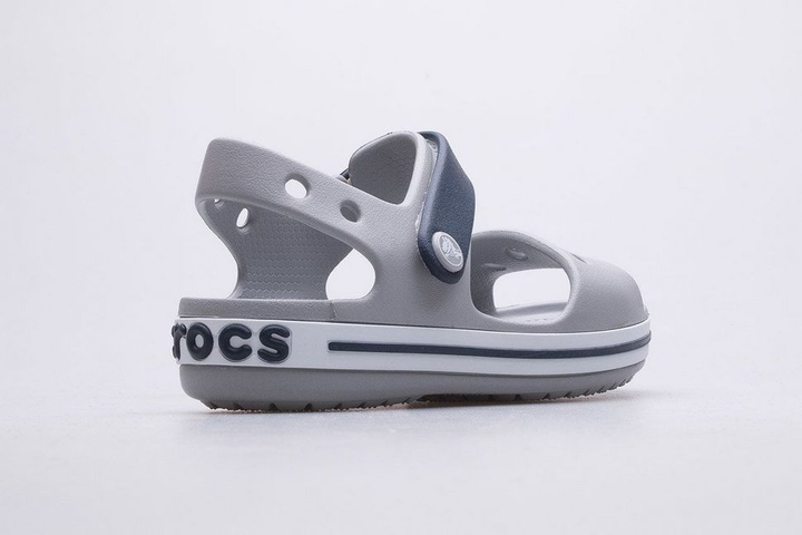 Дитячі сандалії для хлопчика Crocs Crocband Sandal Light Grey/Navy kids (30/31, сірий) - зображення 13