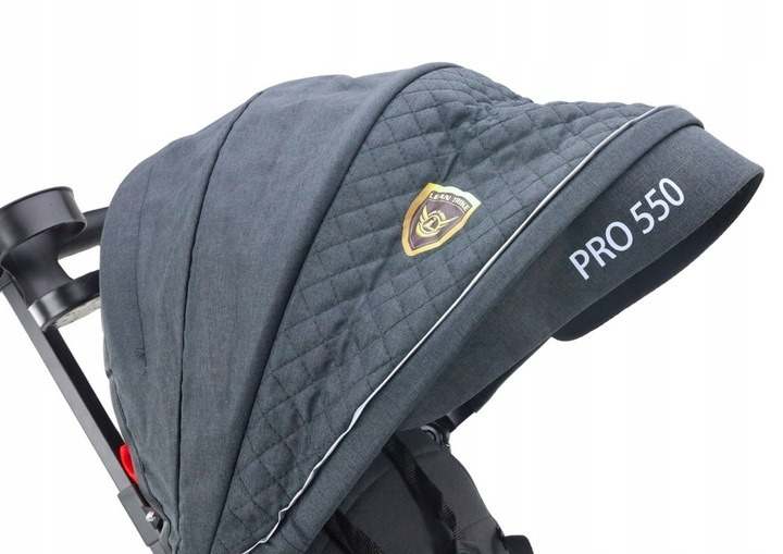 Rowerek trójkołowy spacerówka LEAN Toys wielofunkcyjny czarny PRO550 (5905991023159) - obraz 6