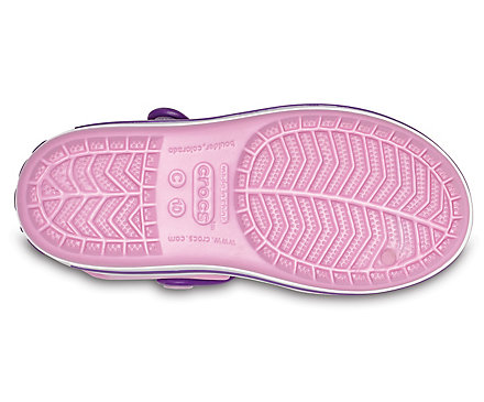 Дитячі сандалії для дівчинки Crocs Crocband Sandal Carnation/Amethyst (32/33, розовий) - зображення 3